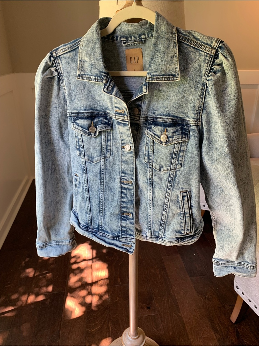 GAP Women's Light Wash Denim Jacket - Light Blue